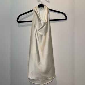 Zara Cream Satin Blouse